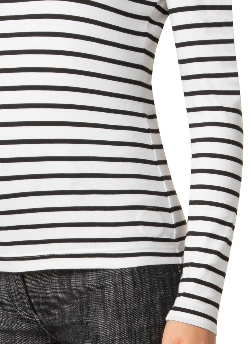 Sailor Stripe Crewneck Long Sleeve Shirt - Akris Punto