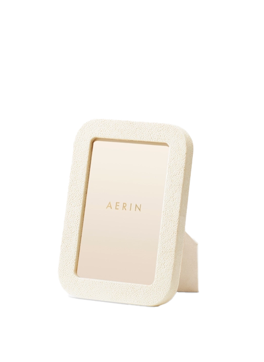 Modern Shagreen Frame in Cream, 4x6