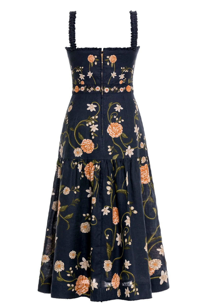 Nispero Valle Midi Dress - Agua by Agua Bendita
