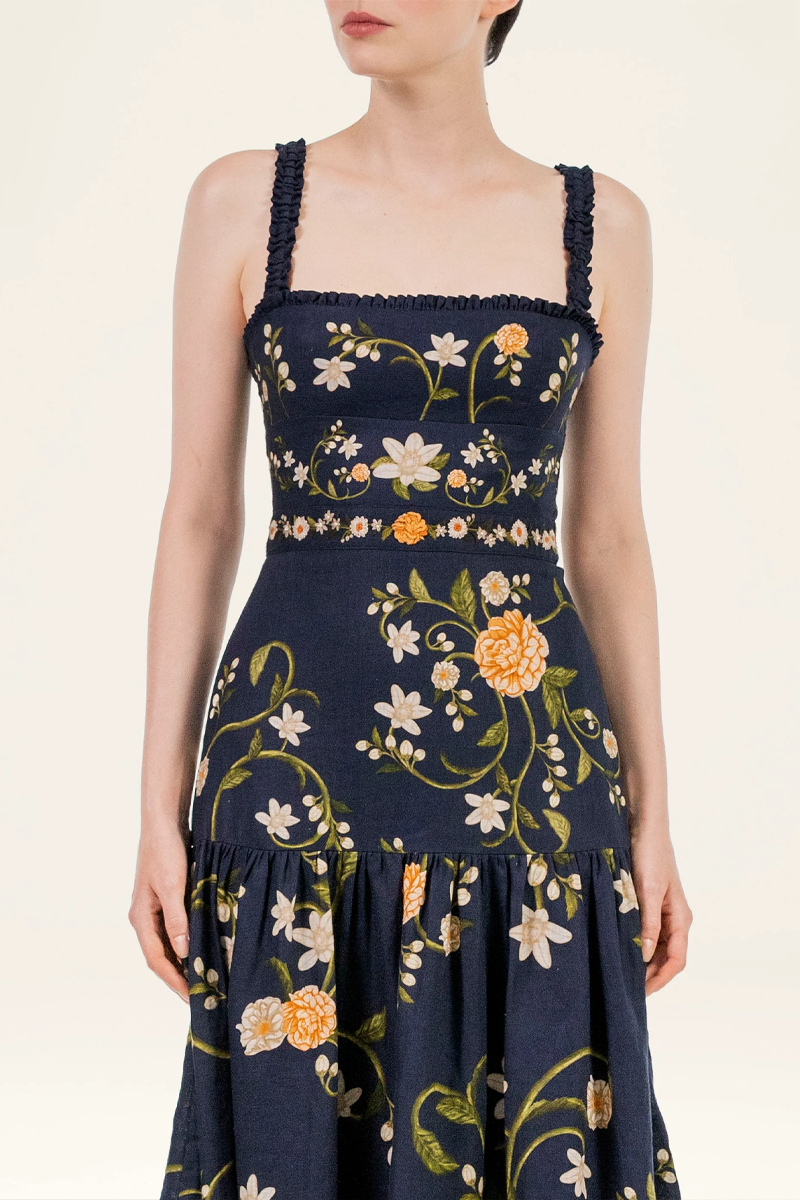 Nispero Valle Midi Dress - Agua by Agua Bendita