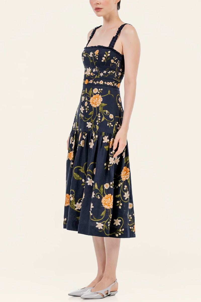 Nispero Valle Midi Dress - Agua by Agua Bendita
