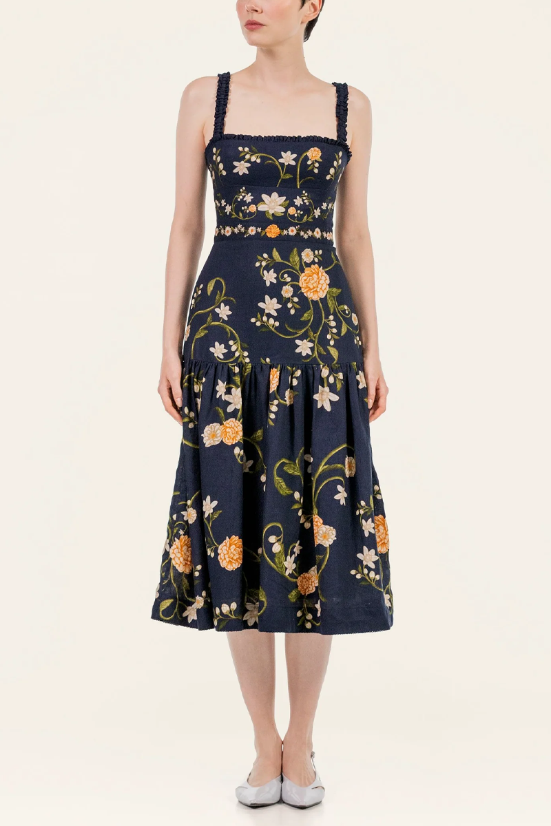 Nispero Valle Midi Dress