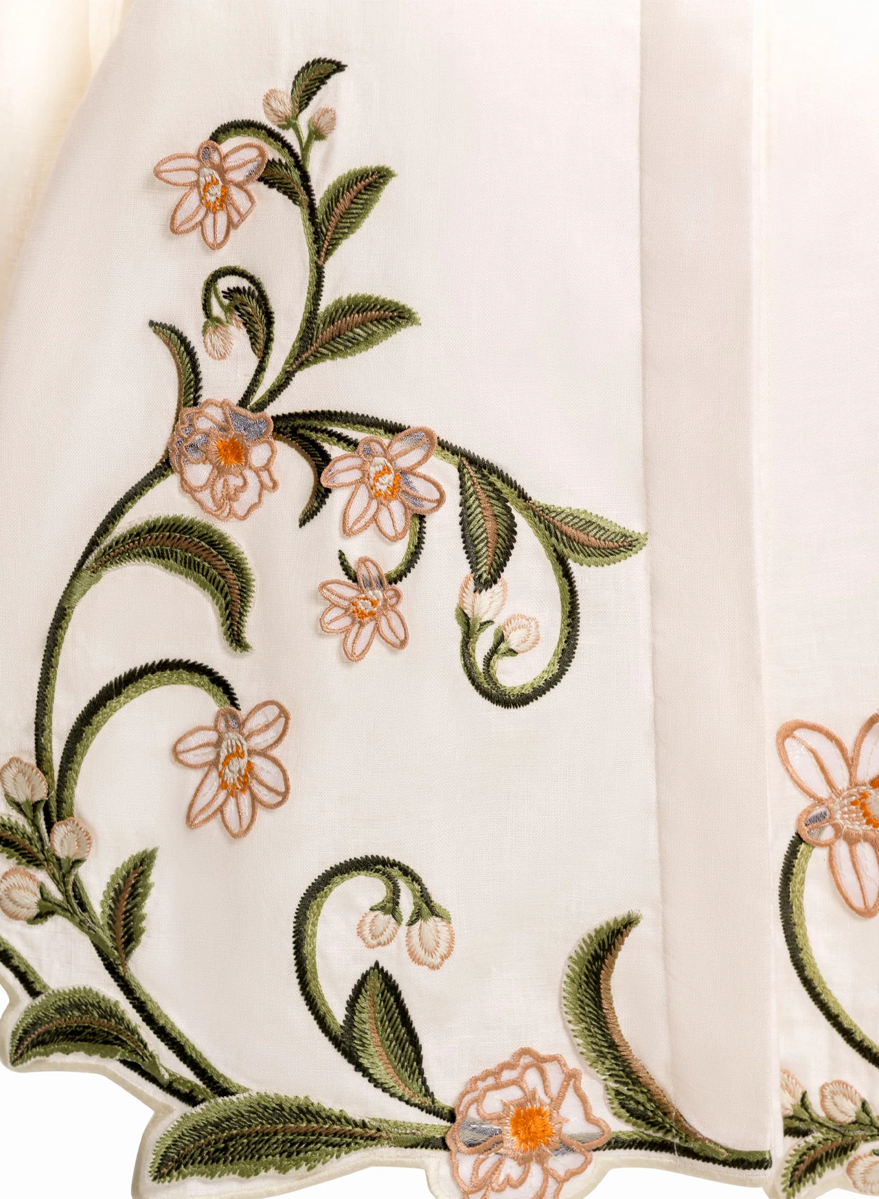 Cecilia Shirt In Linen - Agua by Agua Bendita