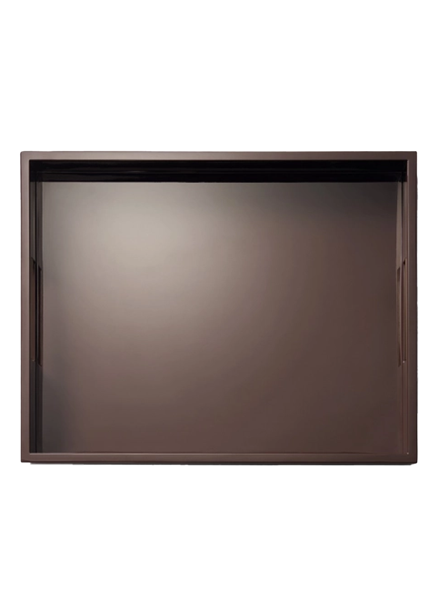 Piero Lacquer Tray, Chocolate