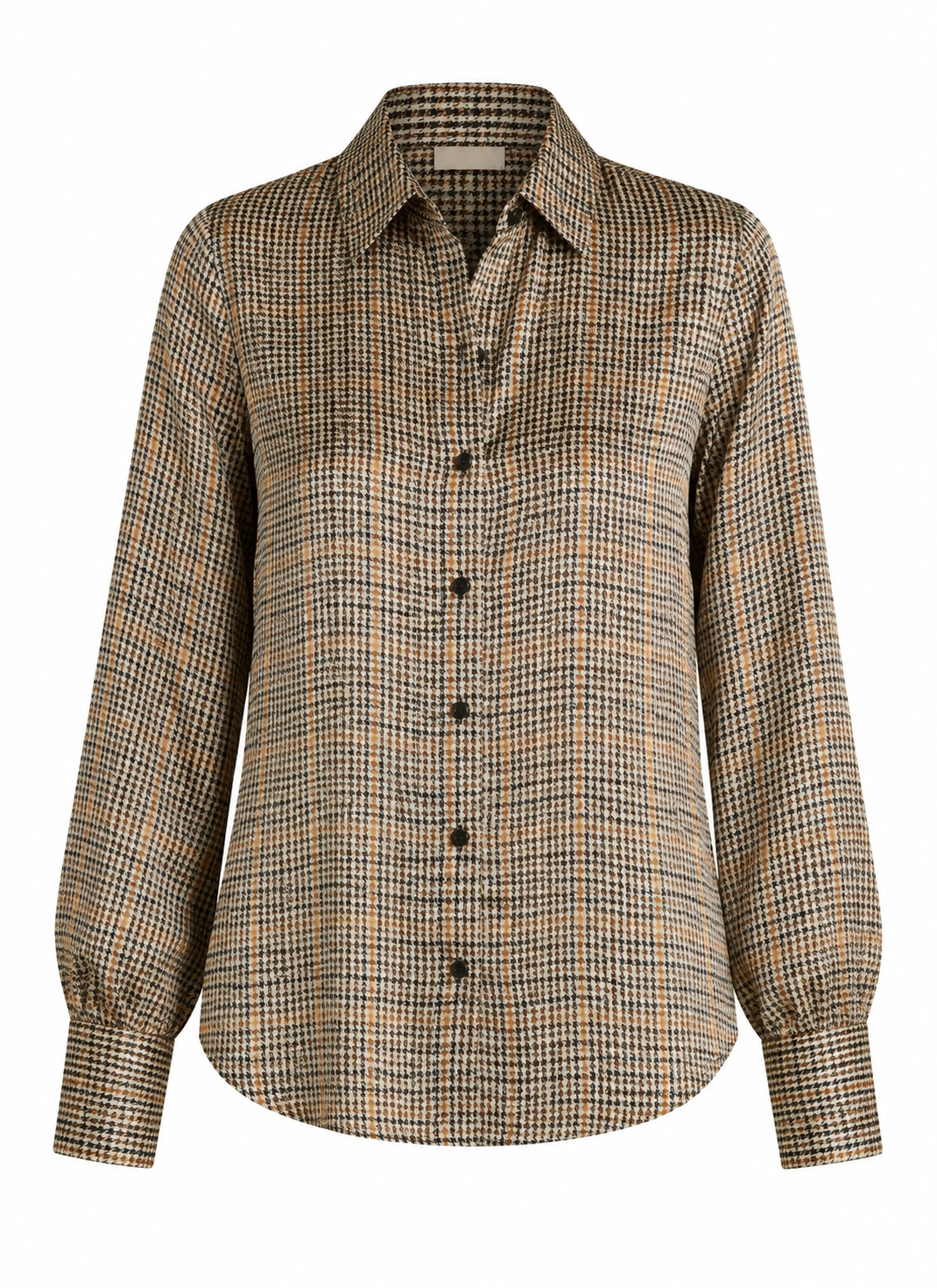 Chiara Herringbone Silk Top