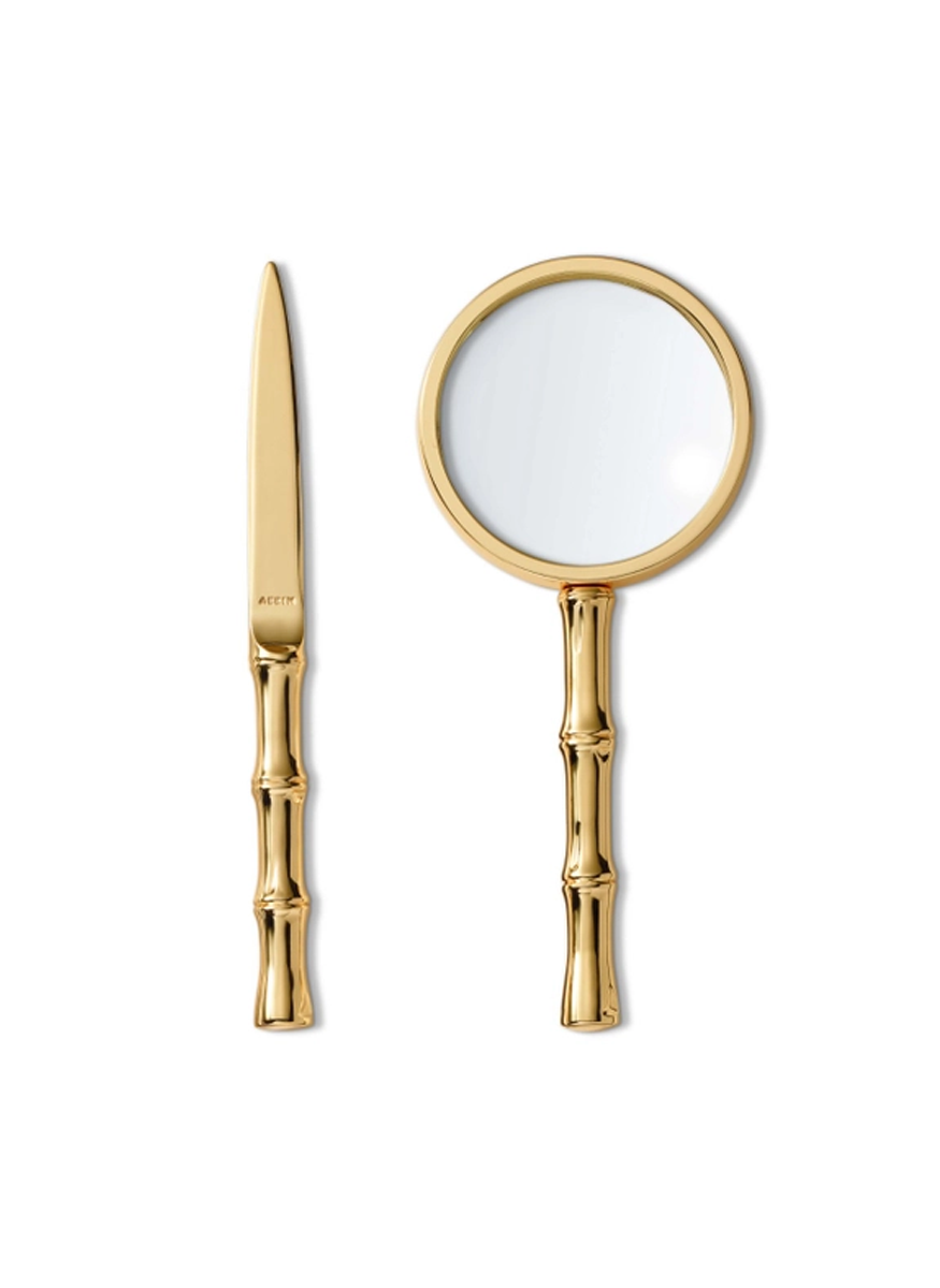 Ava Bamboo Magnifying Glass and Letter Opener - Aerin