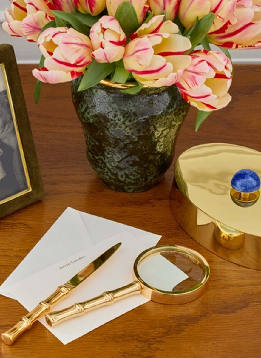 Ava Bamboo Magnifying Glass and Letter Opener - Aerin