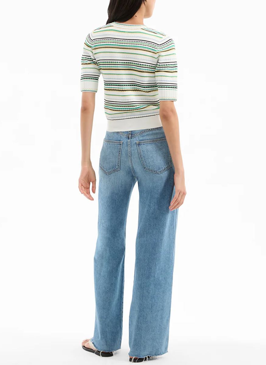 Varia Striped Cardigan - Veronica Beard