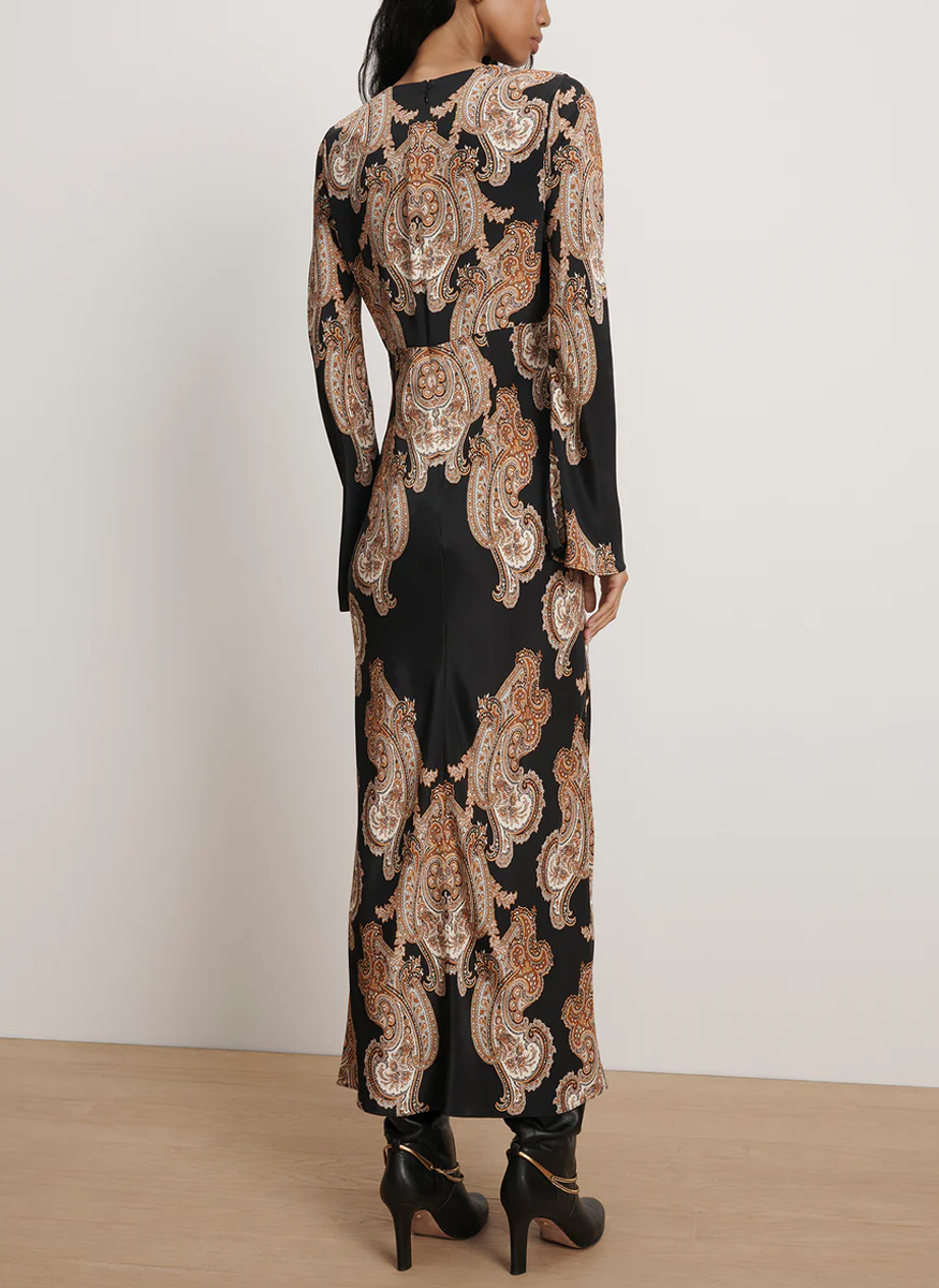 Lupita Paisley Midi Dress - Veronica Beard