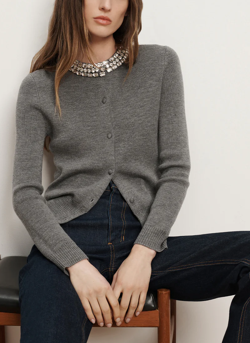 Daro Embellished Cardigan - Veronica Beard