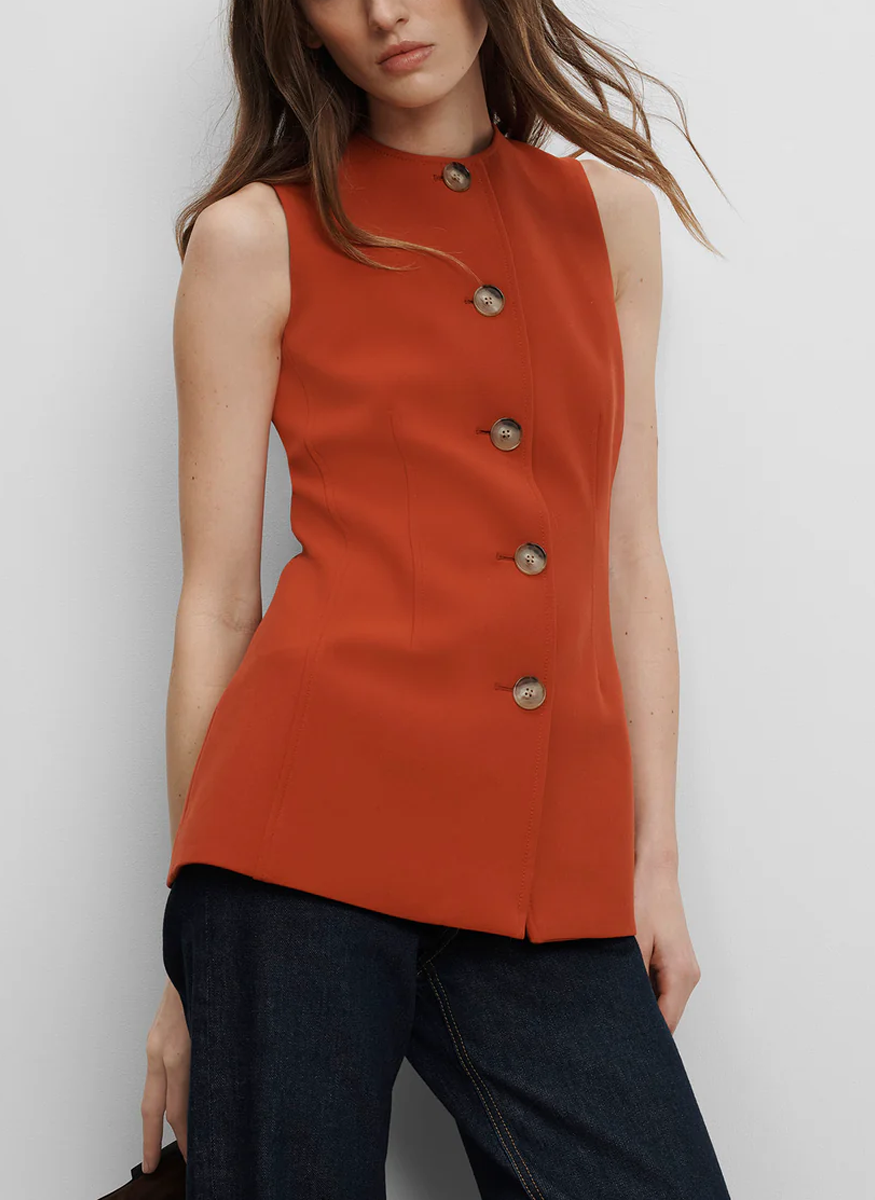 Jessup Tailored Vest - Veronica Beard