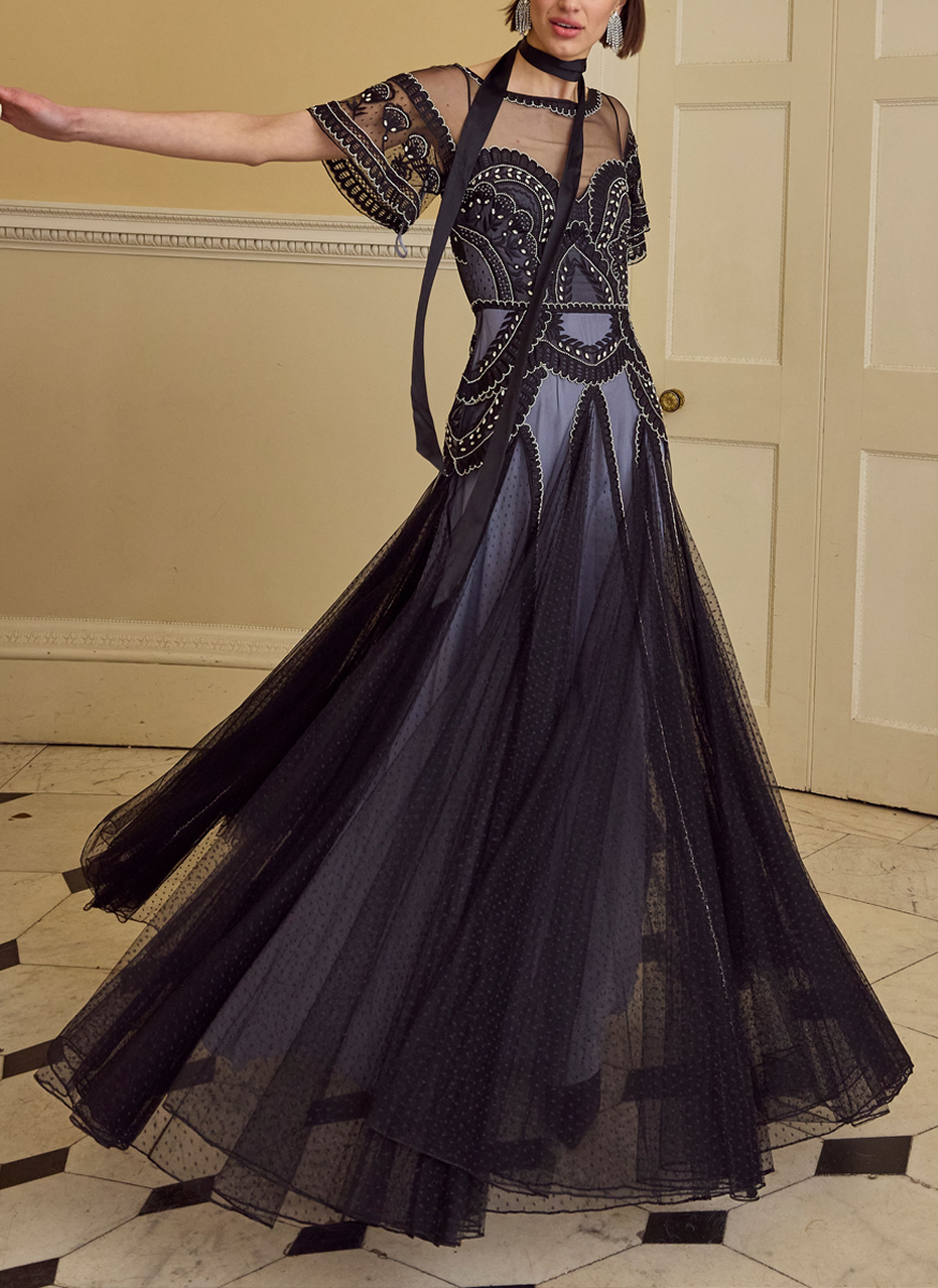 Camille Embroidered Gown