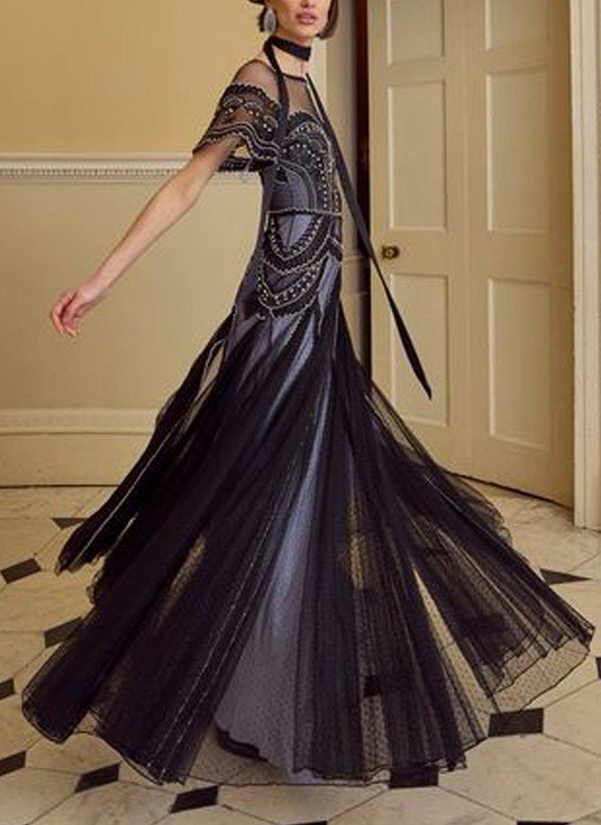 Camille Embroidered Gown - Temperley London