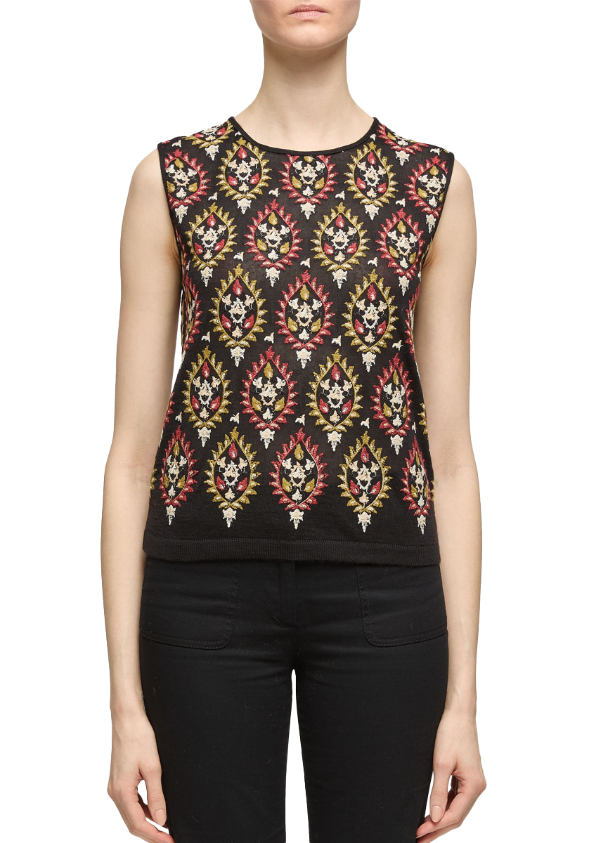 Cashmere and Silk Ikat Sweater Set