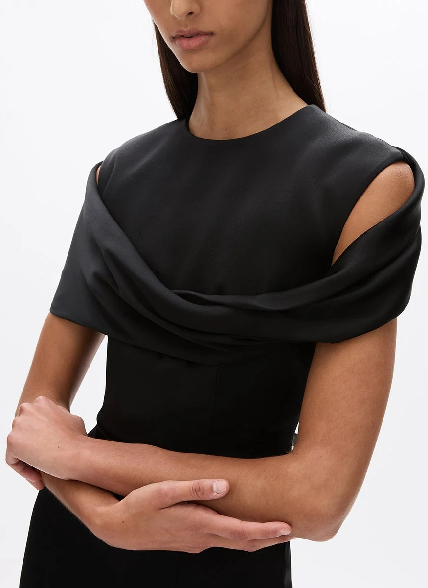 Lorna Jewel Neck Drape Gown - Rachel Gilbert