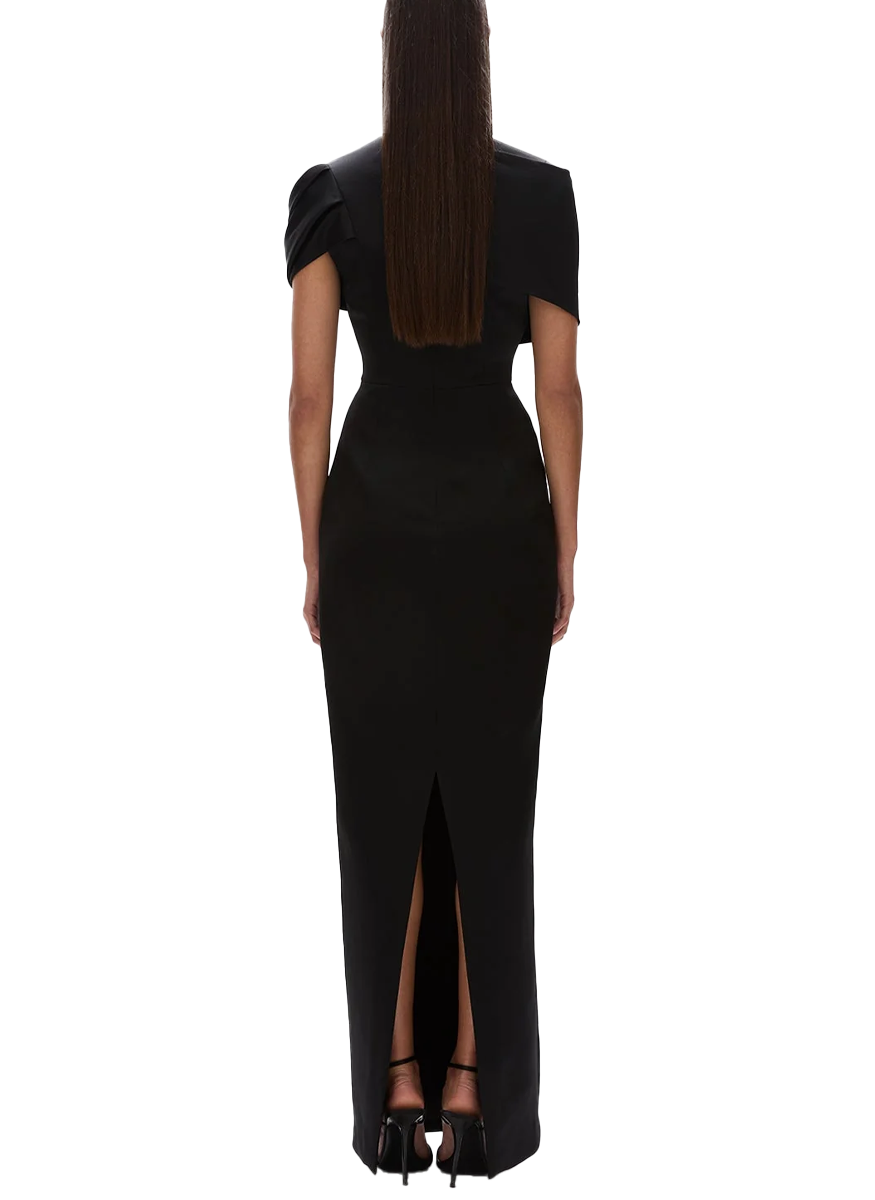 Lorna Jewel Neck Drape Gown - Rachel Gilbert