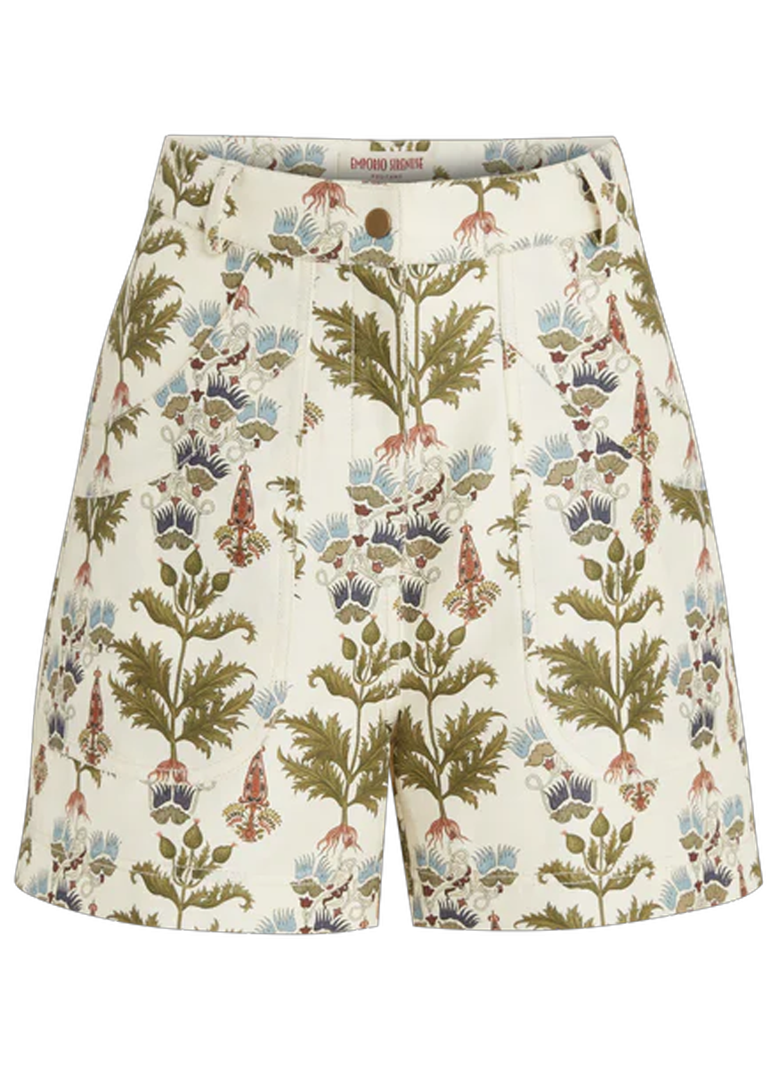 Teia Shorts in Persian Botanic Print