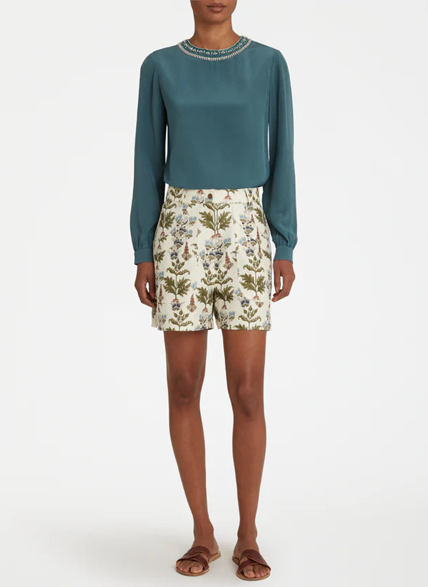 Teia Shorts in Persian Botanic Print