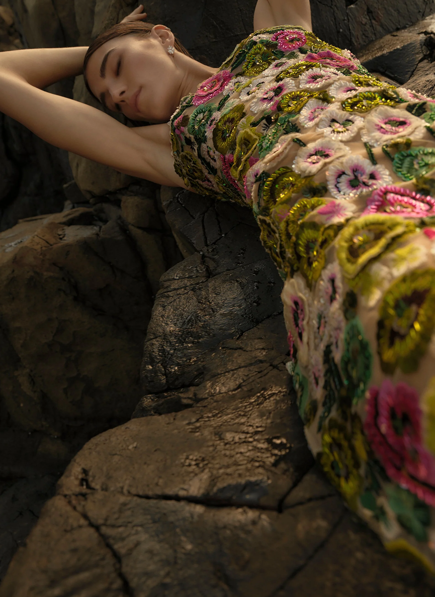 Camden Floral Gown - Rachel Gilbert