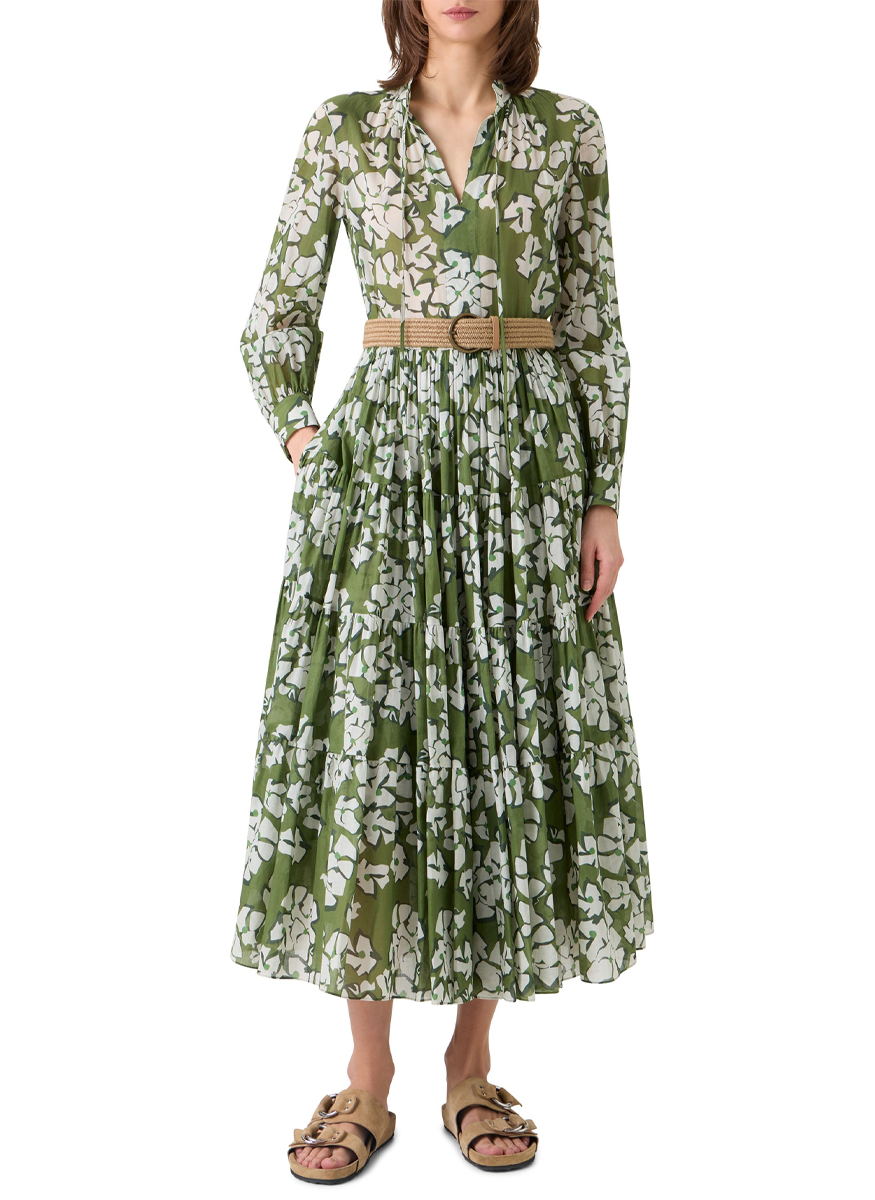 Papercut Flower Midi Dress - Akris Punto