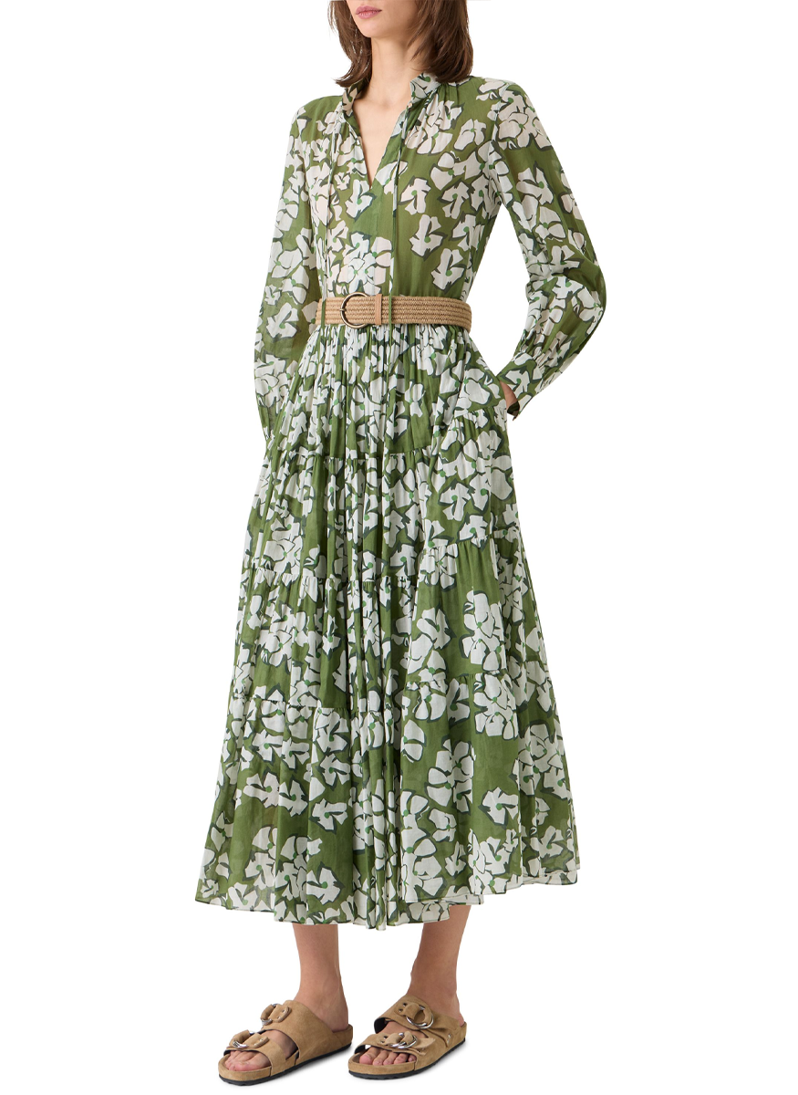 Papercut Flower Midi Dress - Akris Punto