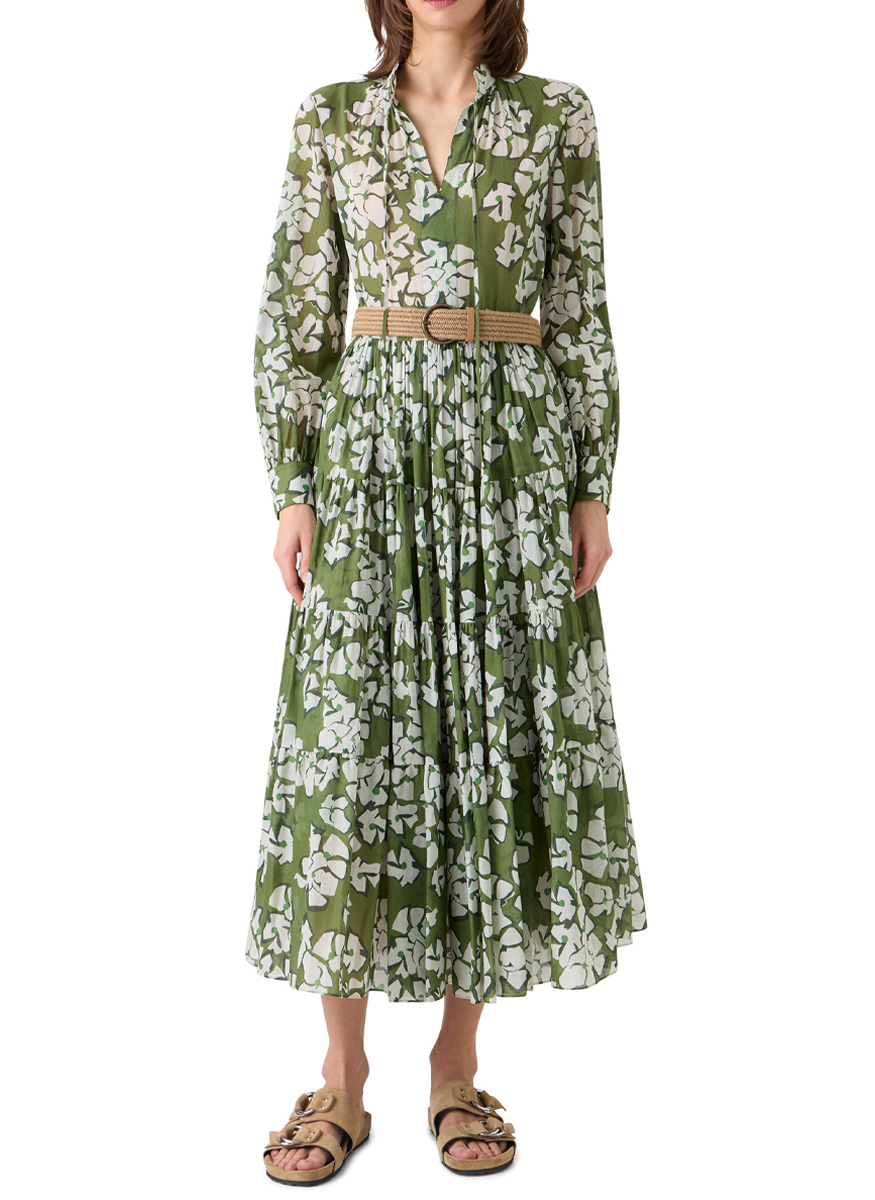 Papercut Flower Midi Dress - Akris Punto