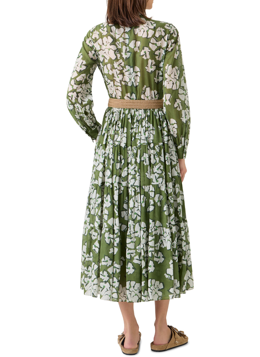 Papercut Flower Midi Dress - Akris Punto