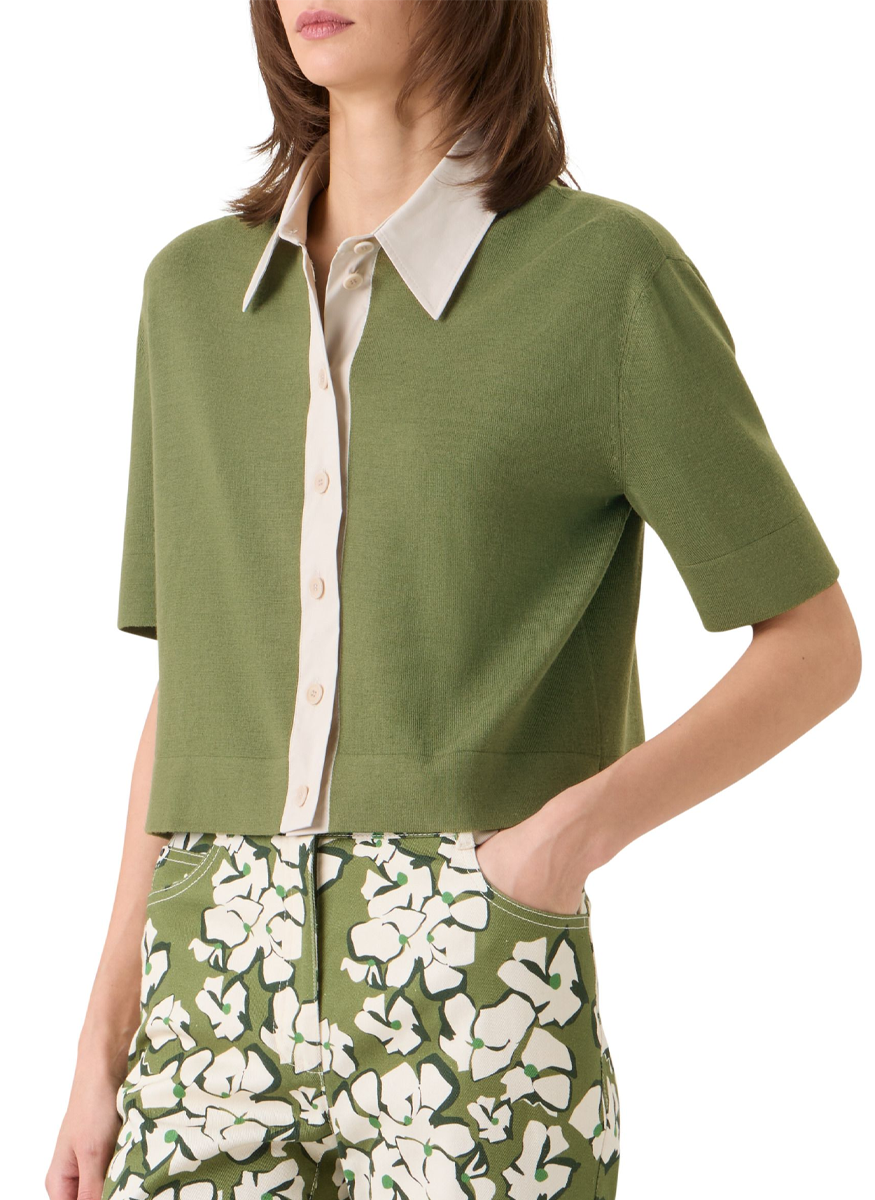 Knit Polo Cardigan - Akris Punto