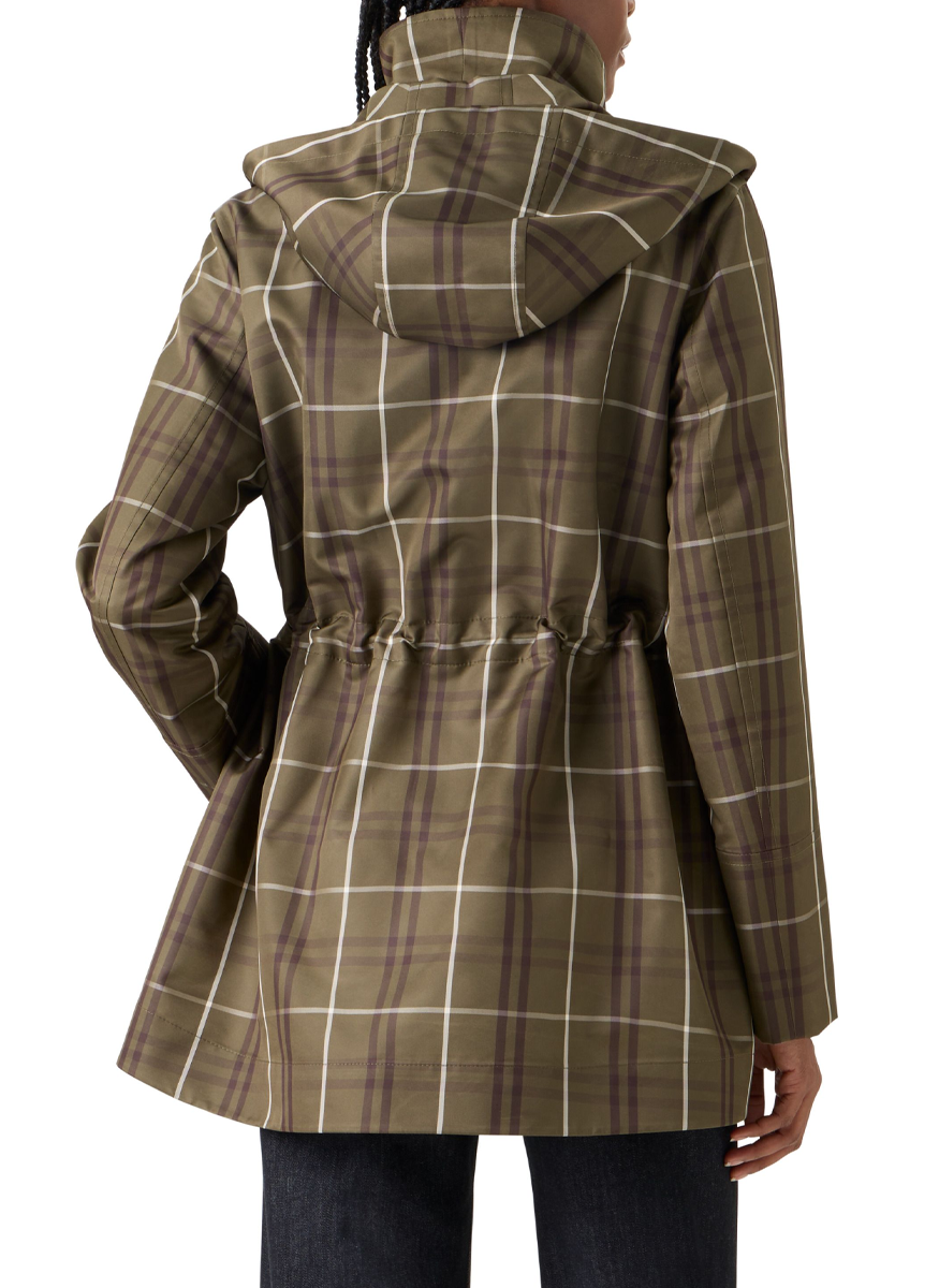 Techno Taffeta Check Parka - Akris Punto