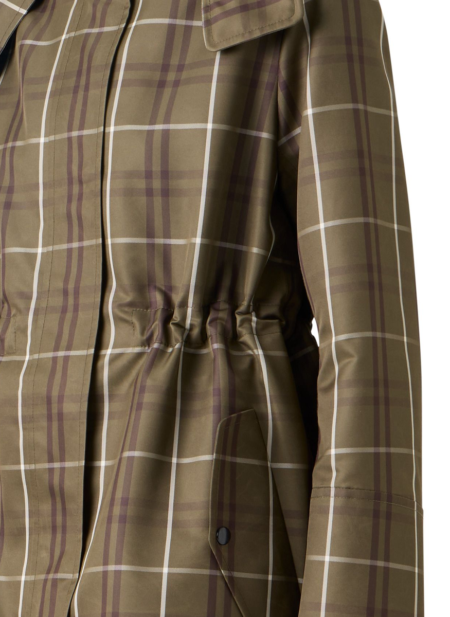 Techno Taffeta Check Parka - Akris Punto