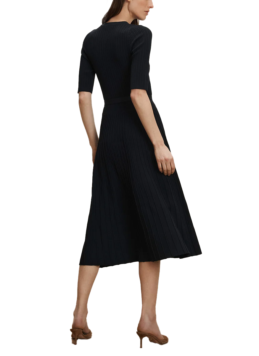 Elthea Knit Dress in Navy - Veronica Beard