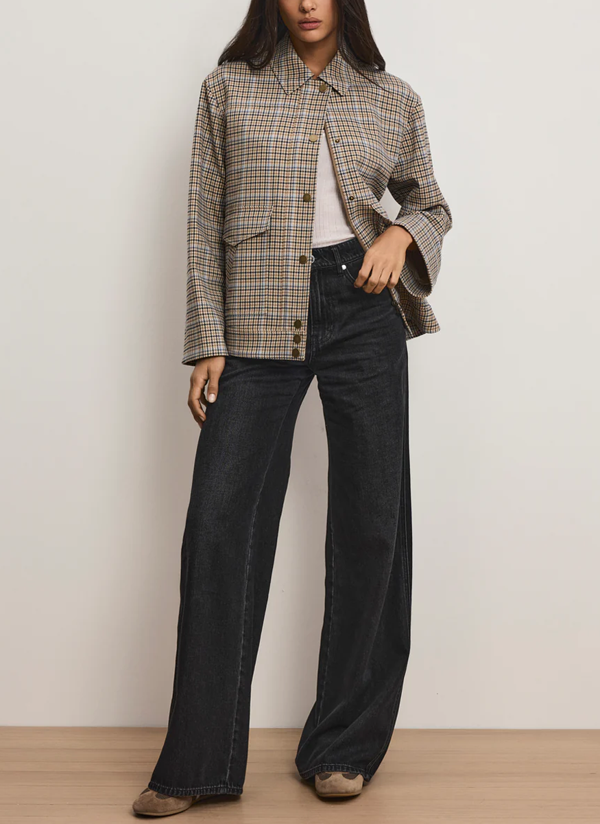 Kasper Plaid Chore Jacket - Veronica Beard