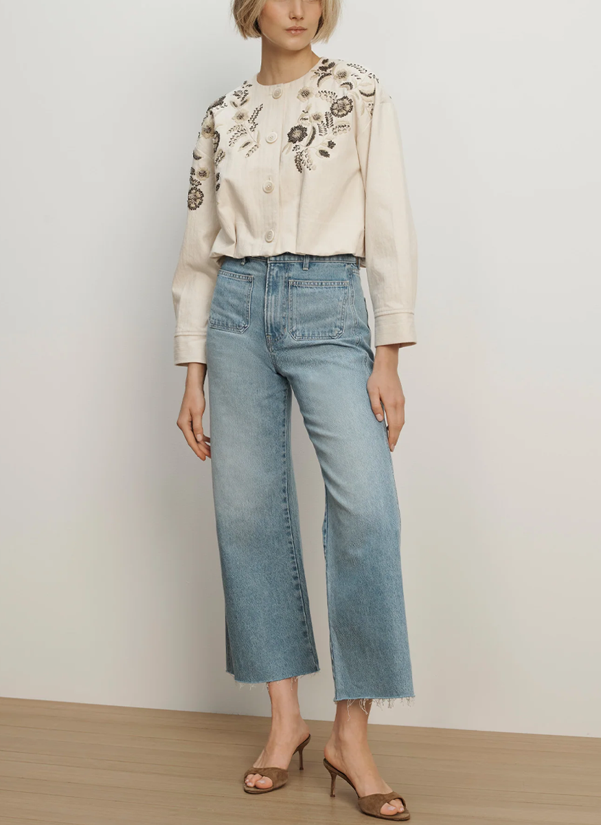 Emeren Embroidered Jacket - Veronica Beard