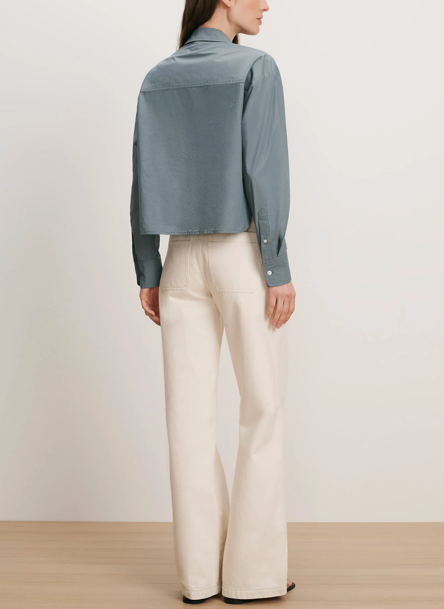 Aderes Beaded Button-Down Shirt - Veronica Beard