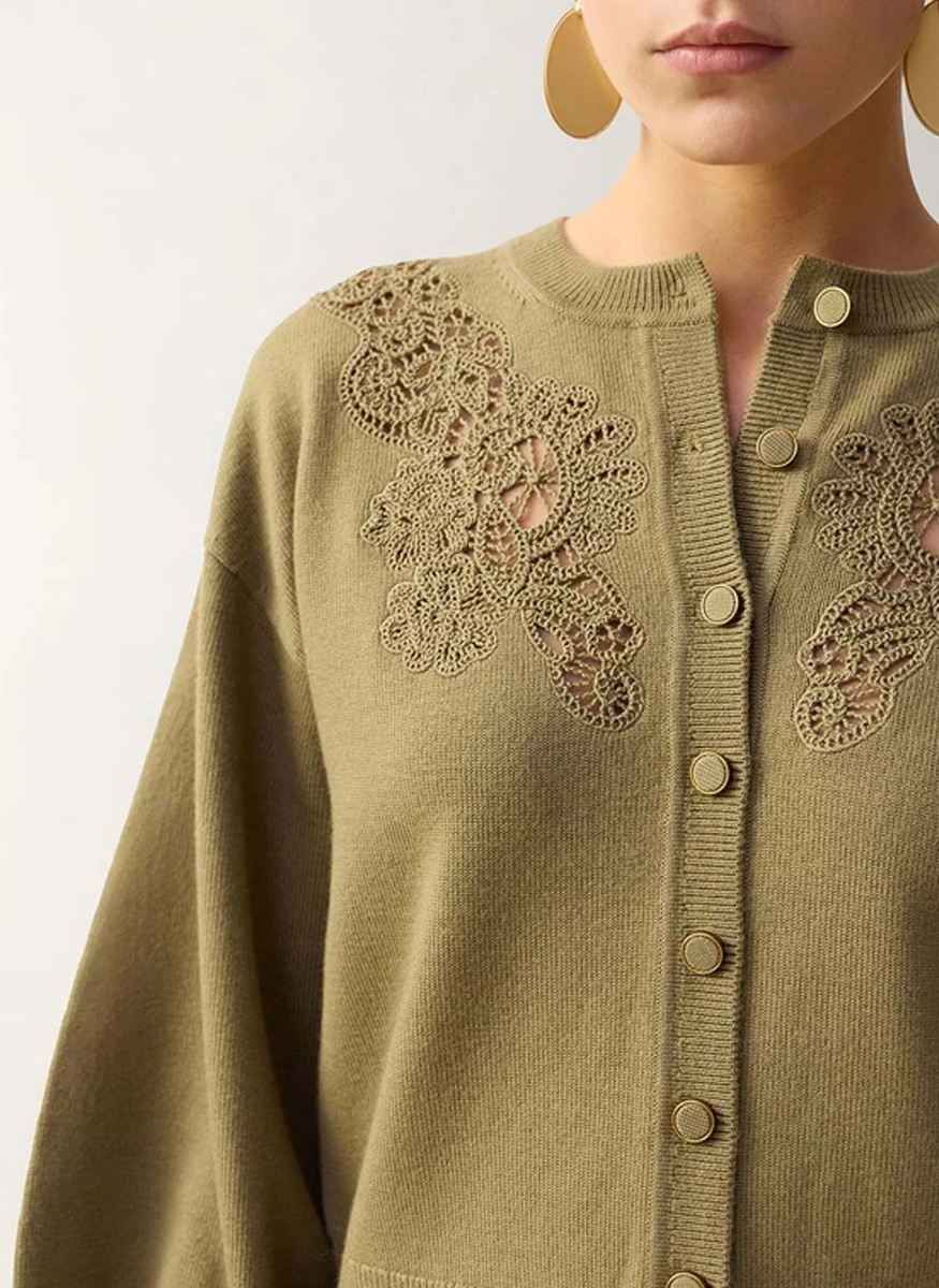 Clash Merino Lace Cardigan - Zimmermann