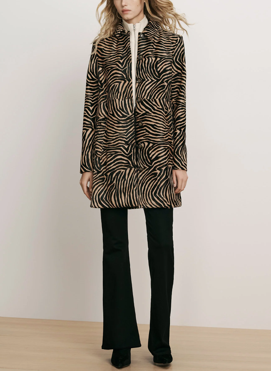 Shelley Calf Hair Dickey Coat