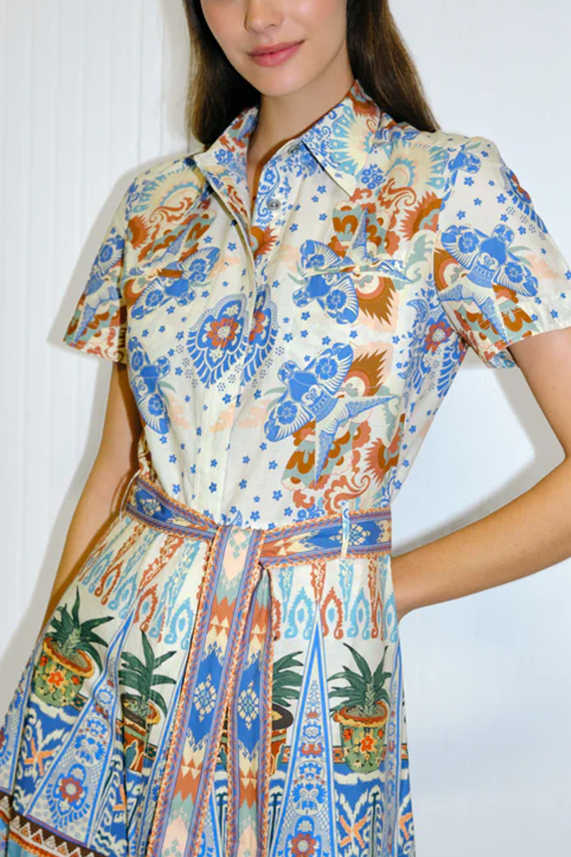 Giselle Dress in Chimera Print - Emporio Sirenuse