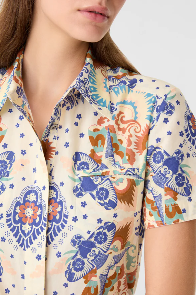 Giselle Dress in Chimera Print - Emporio Sirenuse