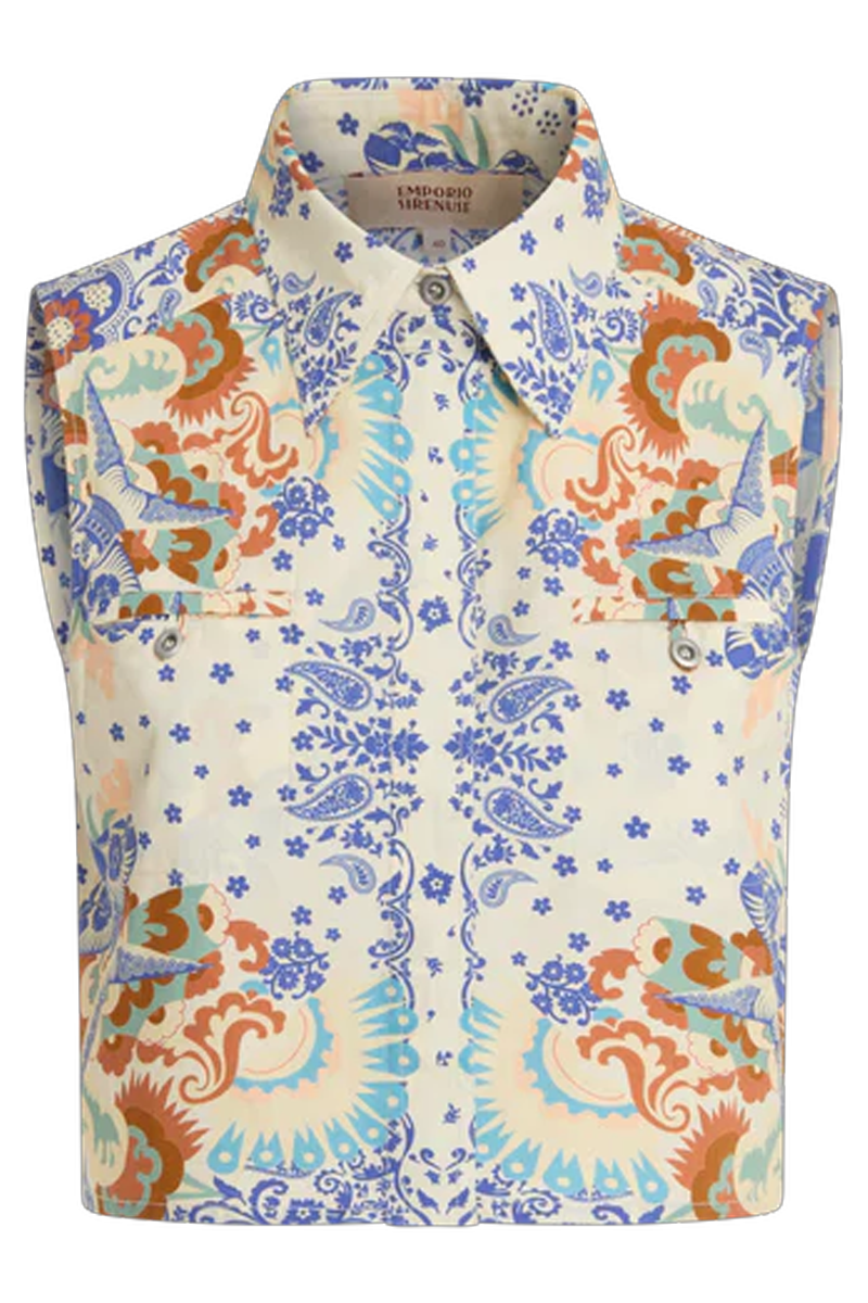 Caterina Top in Chimera Print