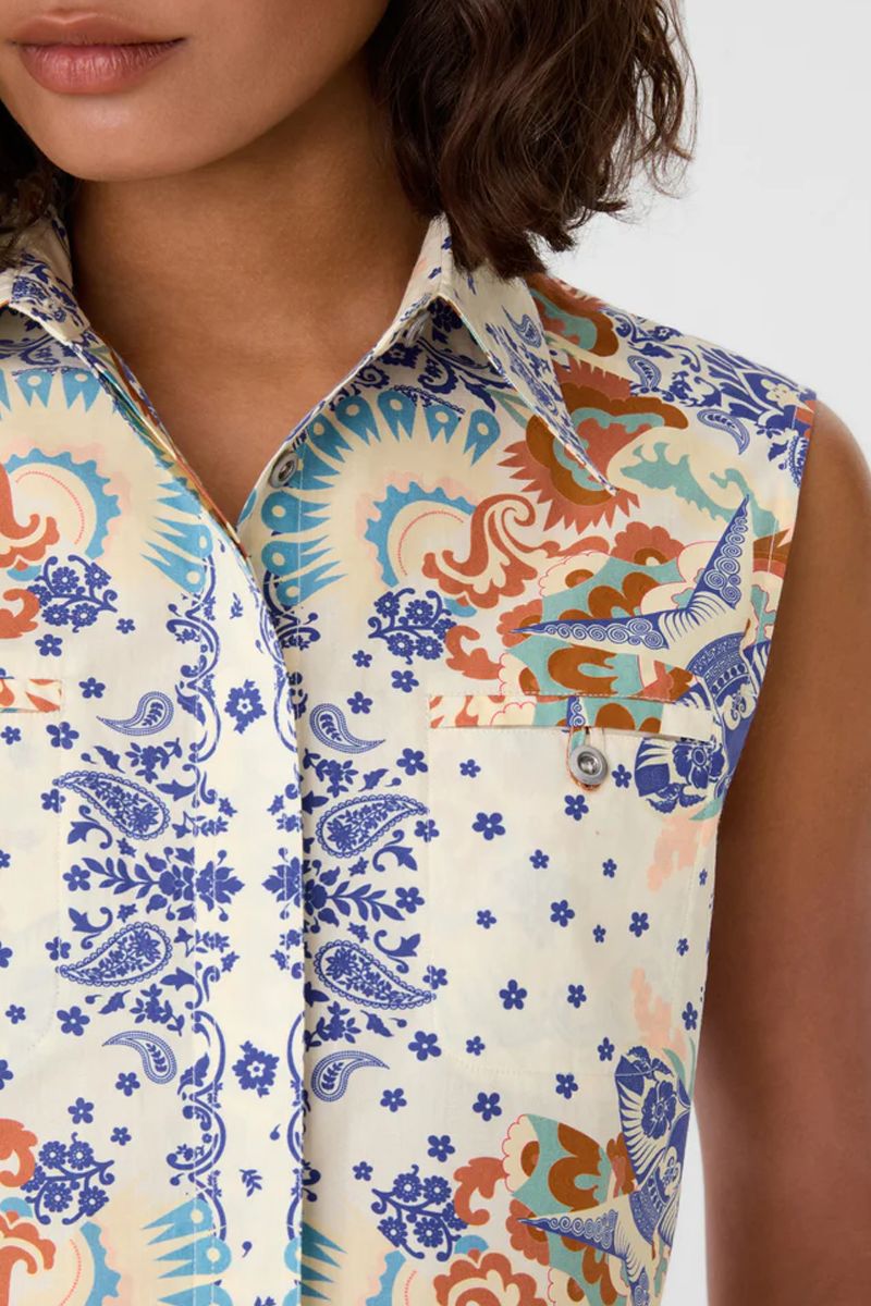 Caterina Top in Chimera Print - Emporio Sirenuse