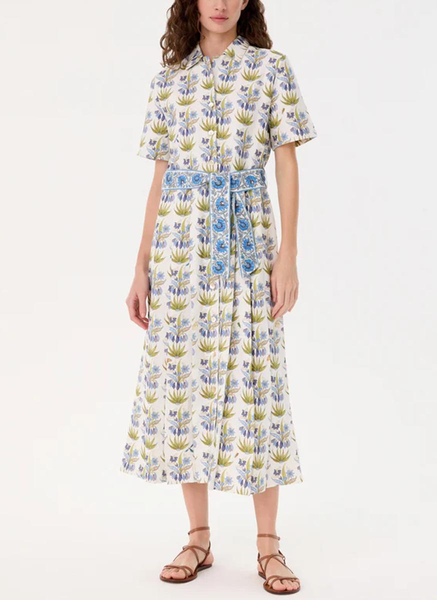 Claudia Dress in Celestine Flower Print