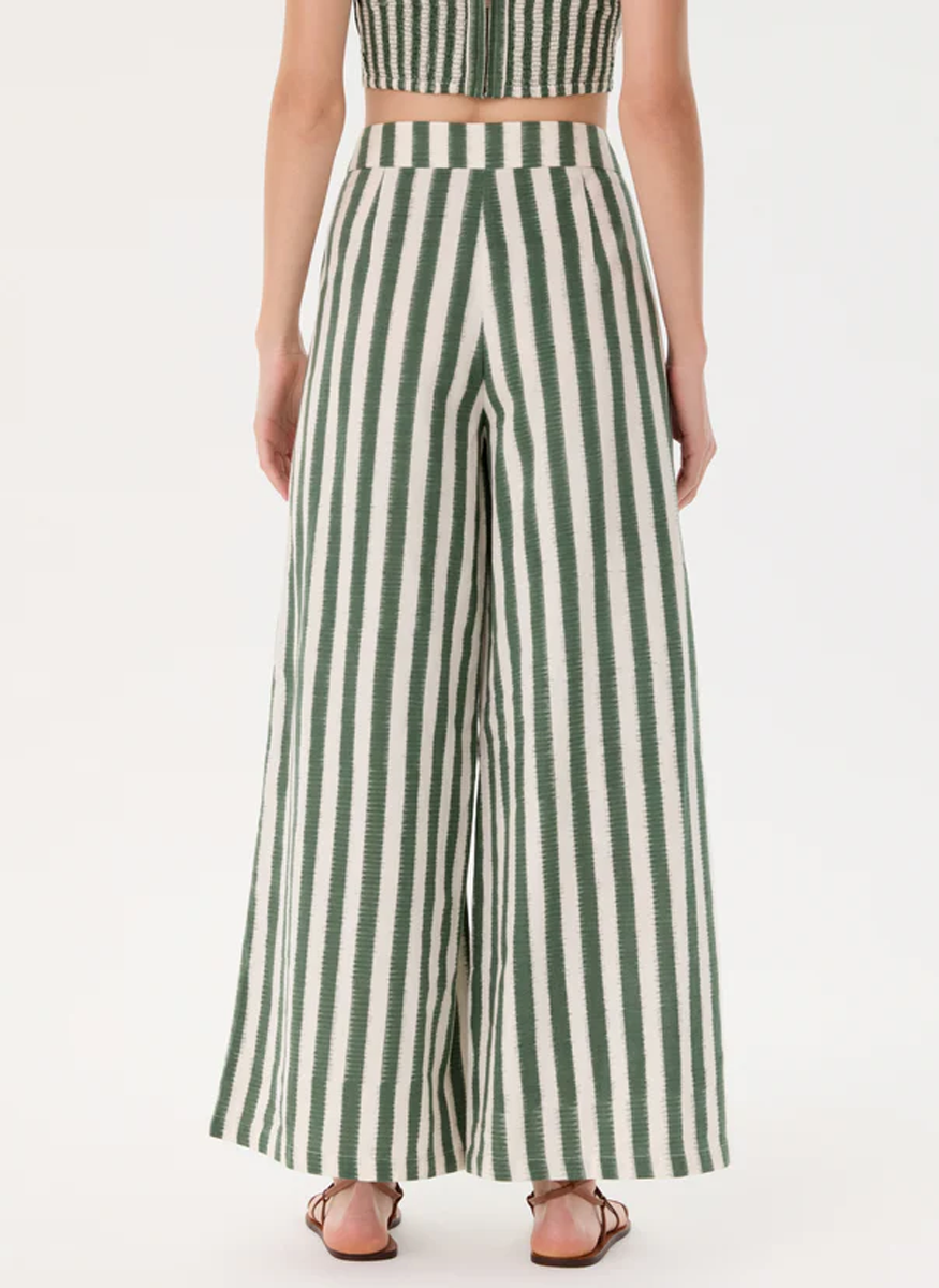 Adele Trousers in Ikat Stripes - Emporio Sirenuse