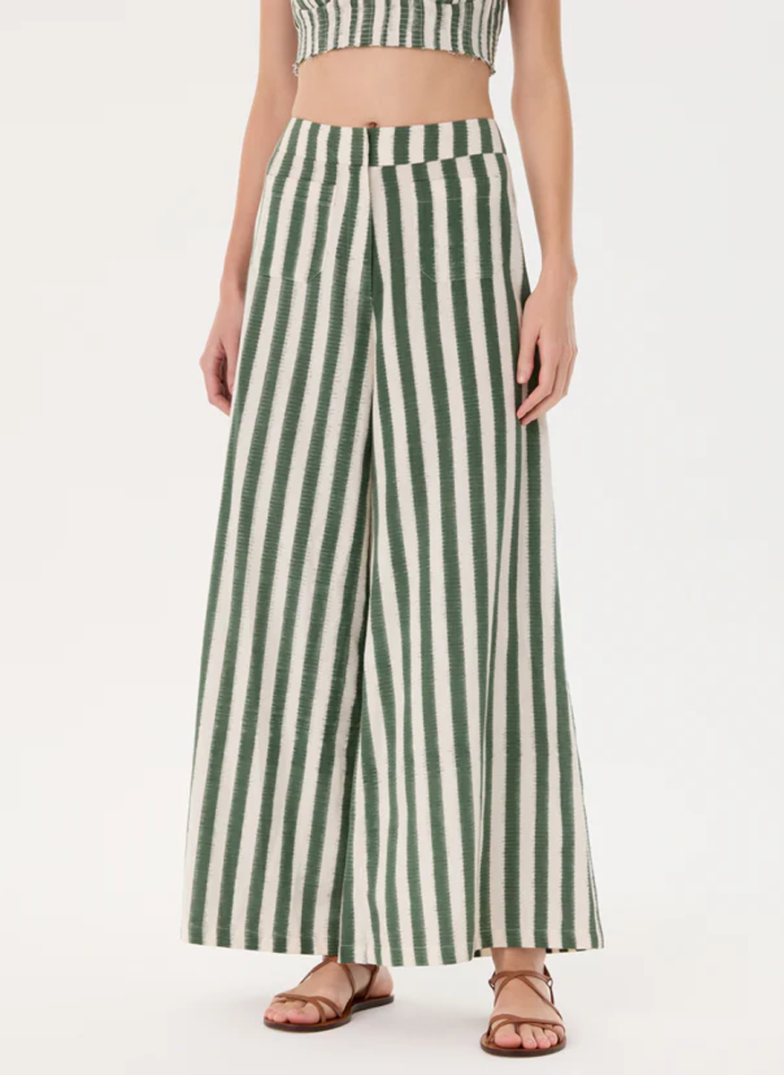 Adele Trousers in Ikat Stripes - Emporio Sirenuse