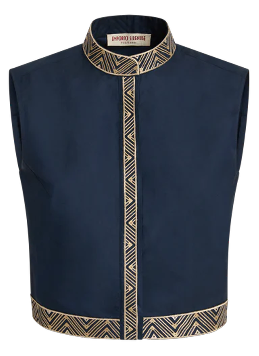 Andorra Top with Iris Embroidery