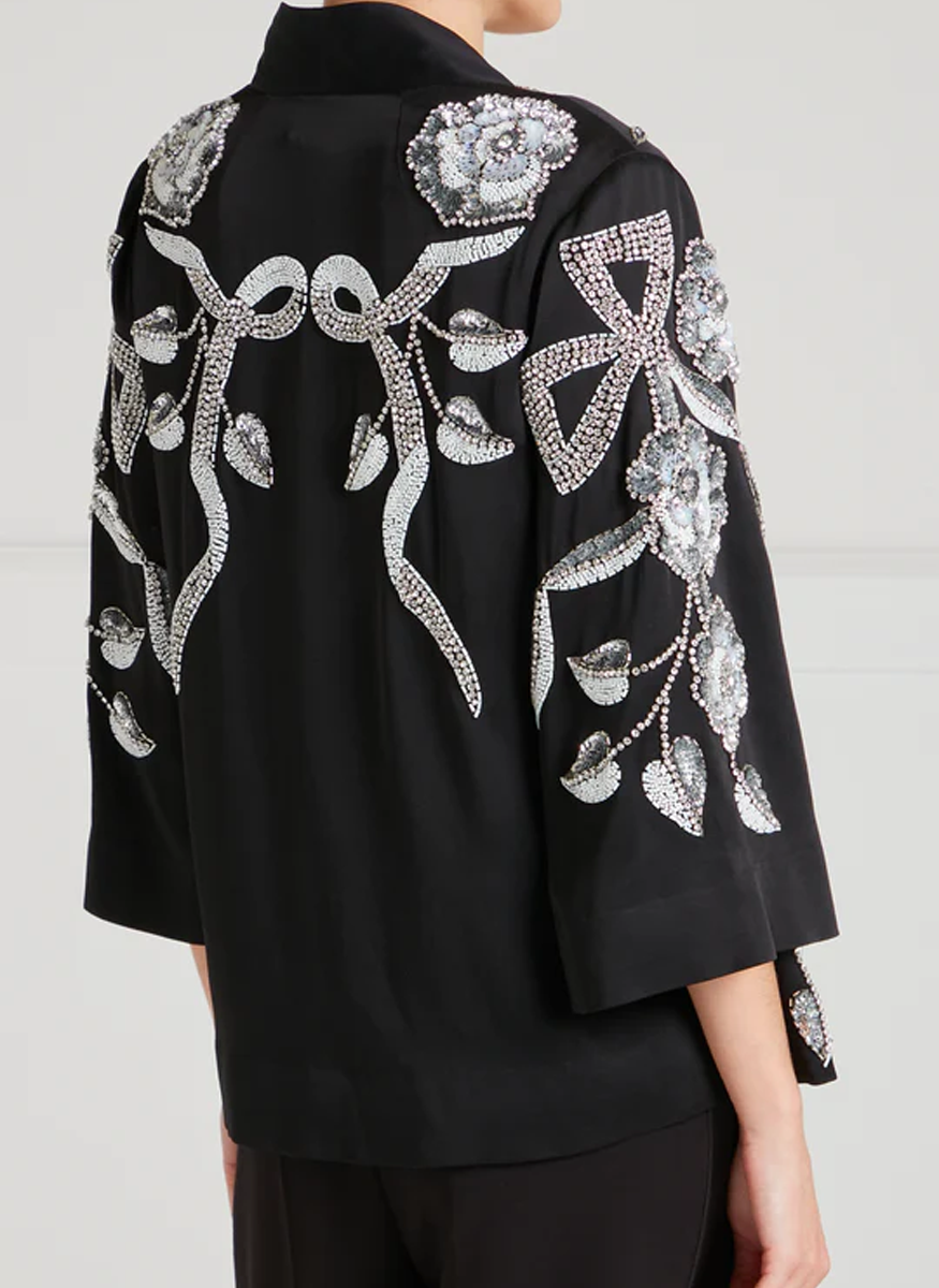 Lana Crepe Embelished Jacket - Temperley London