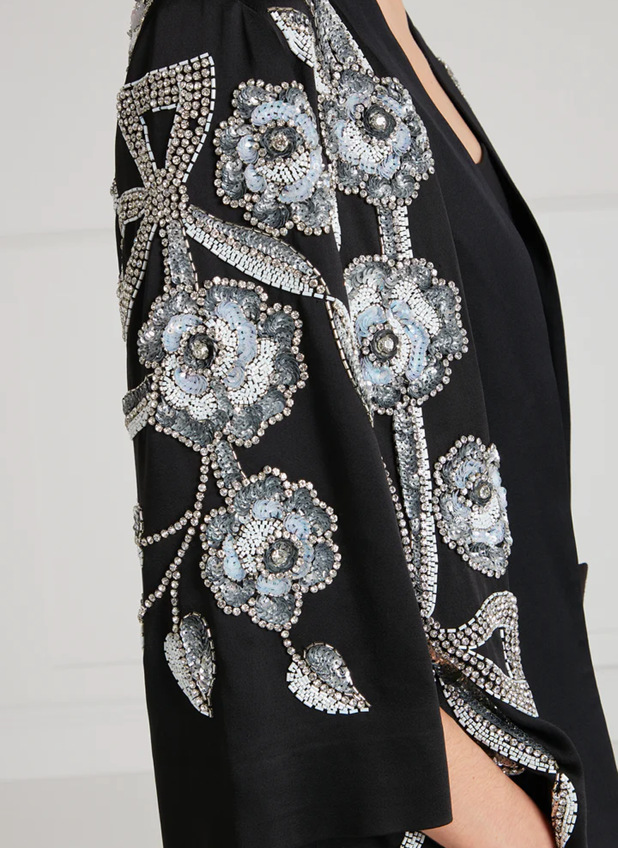 Lana Crepe Embelished Jacket - Temperley London