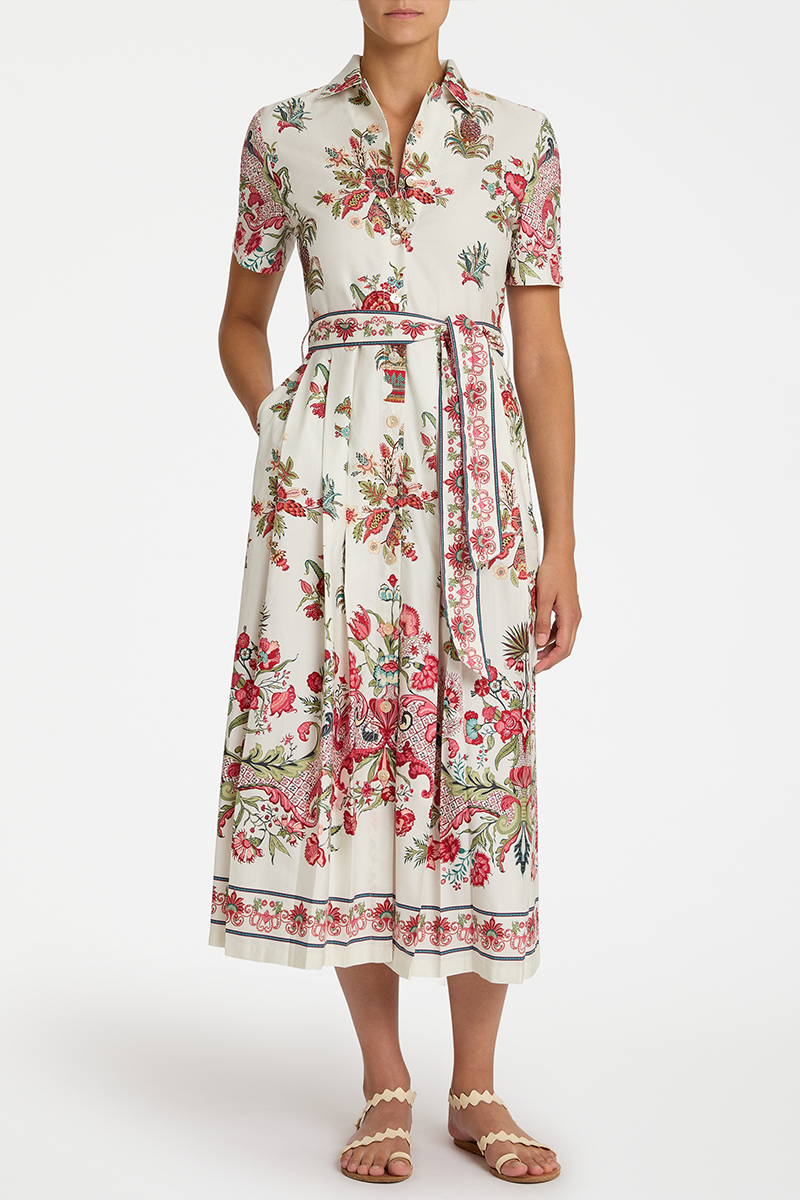 Claudia Chintz Print Midi Dress