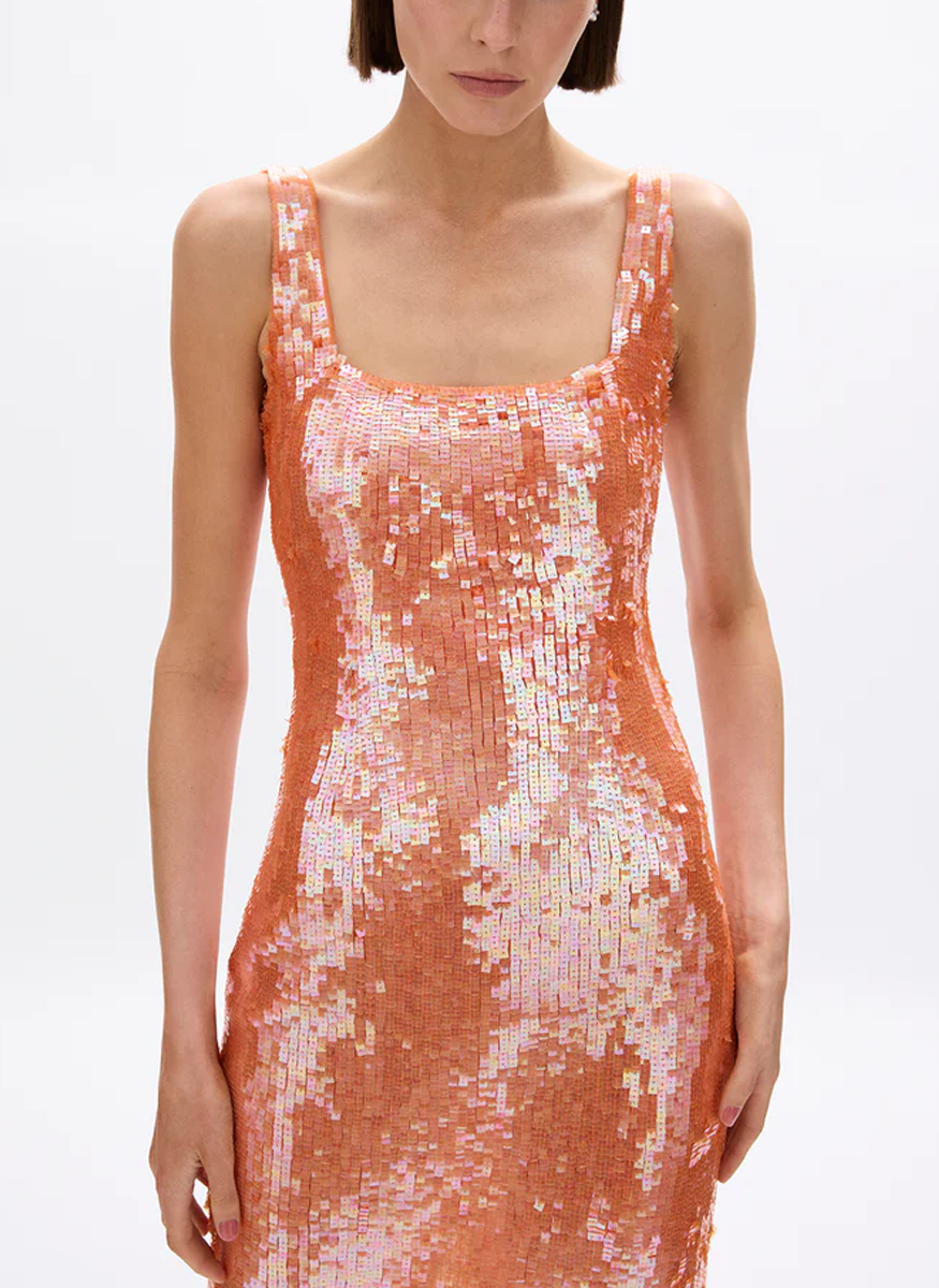 Kayla Pailette Midi Dress - Rachel Gilbert