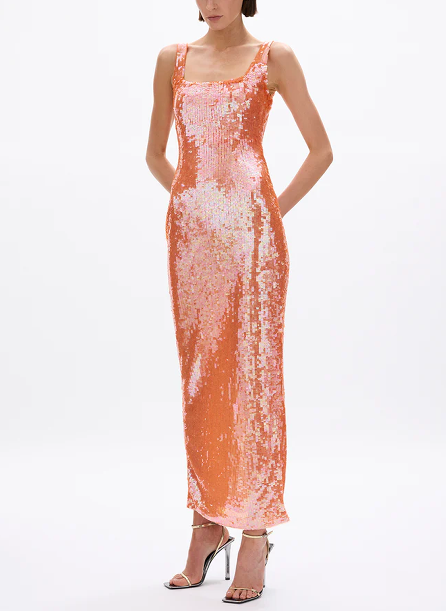 Kayla Pailette Midi Dress - Rachel Gilbert