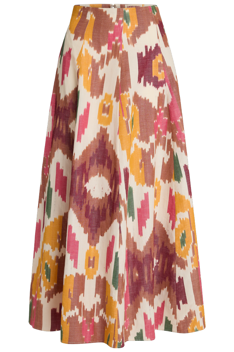 Kika Watercolor Ikat Skirt